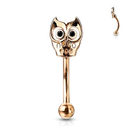 Piercing do obočí - sova POB00213 2