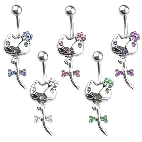 Piercing do pupíku - Belly Kitty PBV00386