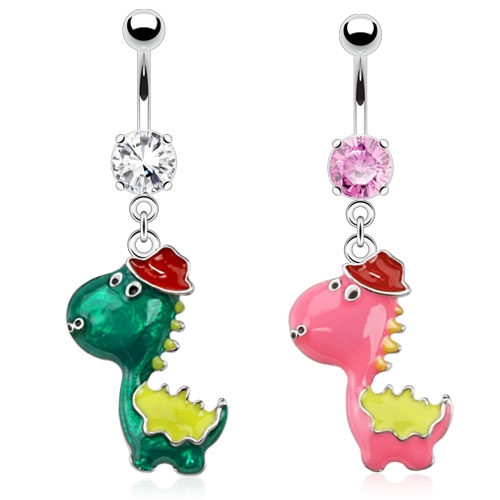 Piercing do pupíku - dinosaurus PBV00527