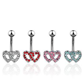 Piercing do pupíku - dvojsrdce PBP00231 1