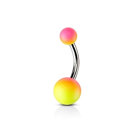 Piercing do pupíku - gumové kuličky PBK00183 2