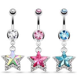 Piercing do pupíku - hvězda PBV00509 1