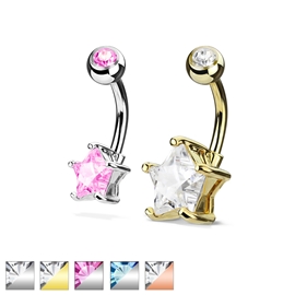 Piercing do pupíku hvězdička PBP00273 1