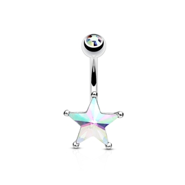 Piercing do pupíku - hvězdička PBP00277 2