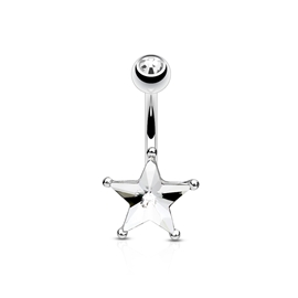 Piercing do pupíku - hvězdička PBP00277 3