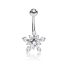 Piercing do pupíku - hvězdička PBP00282 3