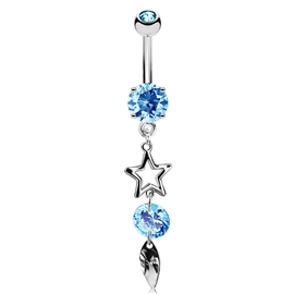 Piercing do pupíku - hvězdička PBV00571 2