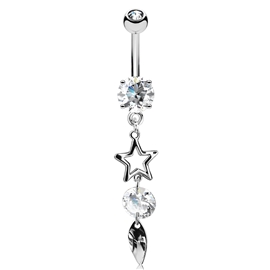 Piercing do pupíku - hvězdička PBV00571 3