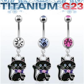 Piercing do pupíku - kočička PBV00568 1