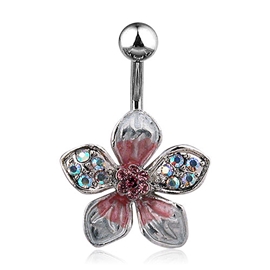 Piercing do pupíku kytička PBP00287 2