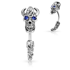 Piercing do pupíku - lebka PBP00225 1