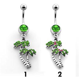 Piercing do pupíku - palmy PBV00464 1