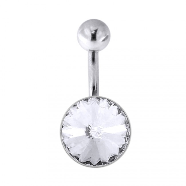 Piercing do pupíku s kamínkem PBK00181