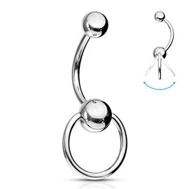 Piercing do pupíku - s kroužkem PBV00576 1