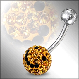 Piercing do pupíku s krystaly PBSW00061 1