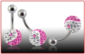 Piercing do pupíku s krystaly PBSW00063 1