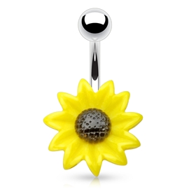 Piercing do pupíku - slunečnice PBP00266 1