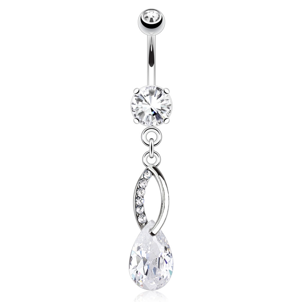 Piercing do pupíku - slza PBV00542