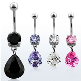 Piercing do pupíku - slza PBV00570 1