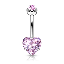 Piercing do pupíku - srdíčko PBP00258 5