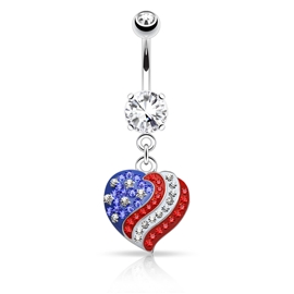 Piercing do pupíku srdíčko USA PBV00558 1