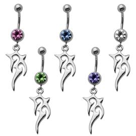 Piercing do pupíku - Tribal tetování PBV00385  1