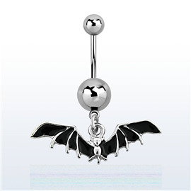 Piercing do pupíky - netopýr PBV00588 1