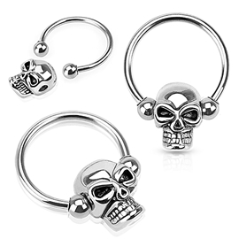 Piercing kroužek - lebka PKR00115 1