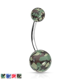 Piercing od pupíku - maskáče PBK00182 1