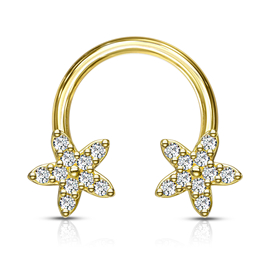 Piercing podkova hvězdičky PPO00103 6