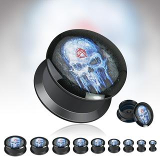 Plug do ucha - Anarchy lebka PTP00121