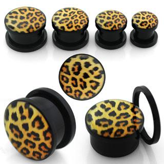 Plug do ucha - leopard PTP00113