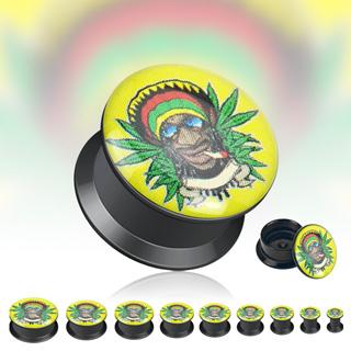 Plug do ucha - Rastafari Blaze PTP00123
