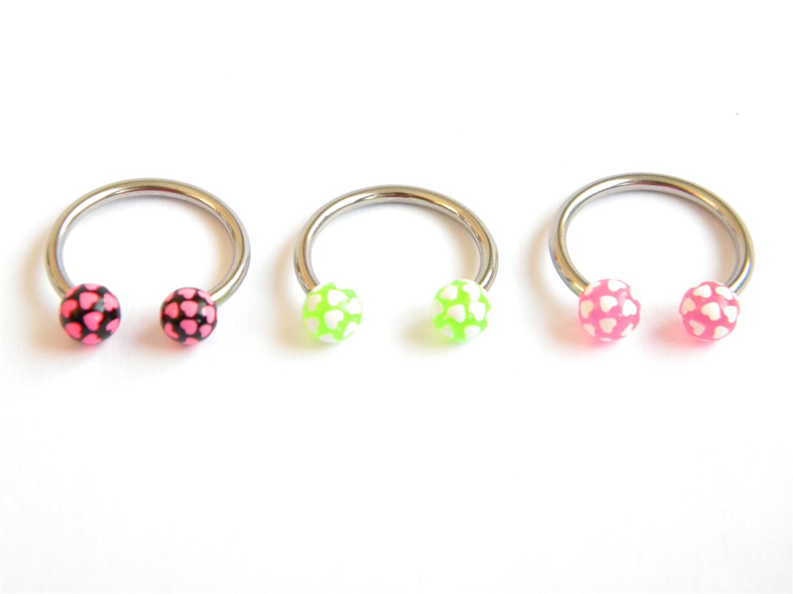 podkova, kuličky se srdíčky PPO00034