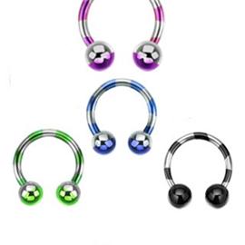 Podkova s kuličkami anodizovaná PPO00059 1