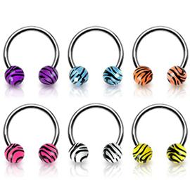 Podkova s kuličkami - motiv tygra PPO00052 1